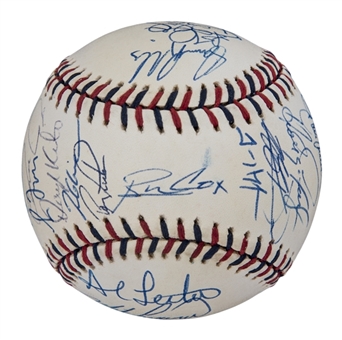 2000 National League All-Star Team Signed OML Selig All-Star Game Baseball With 29 Signatures (Beckett)